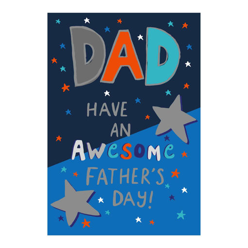 Picture of FATHERS DAY DAD AWESOME DAY POPPET CARD
